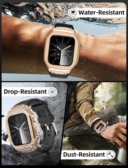Luxury Modification Metal Case By iSerieshub Compatible For Apple Watch