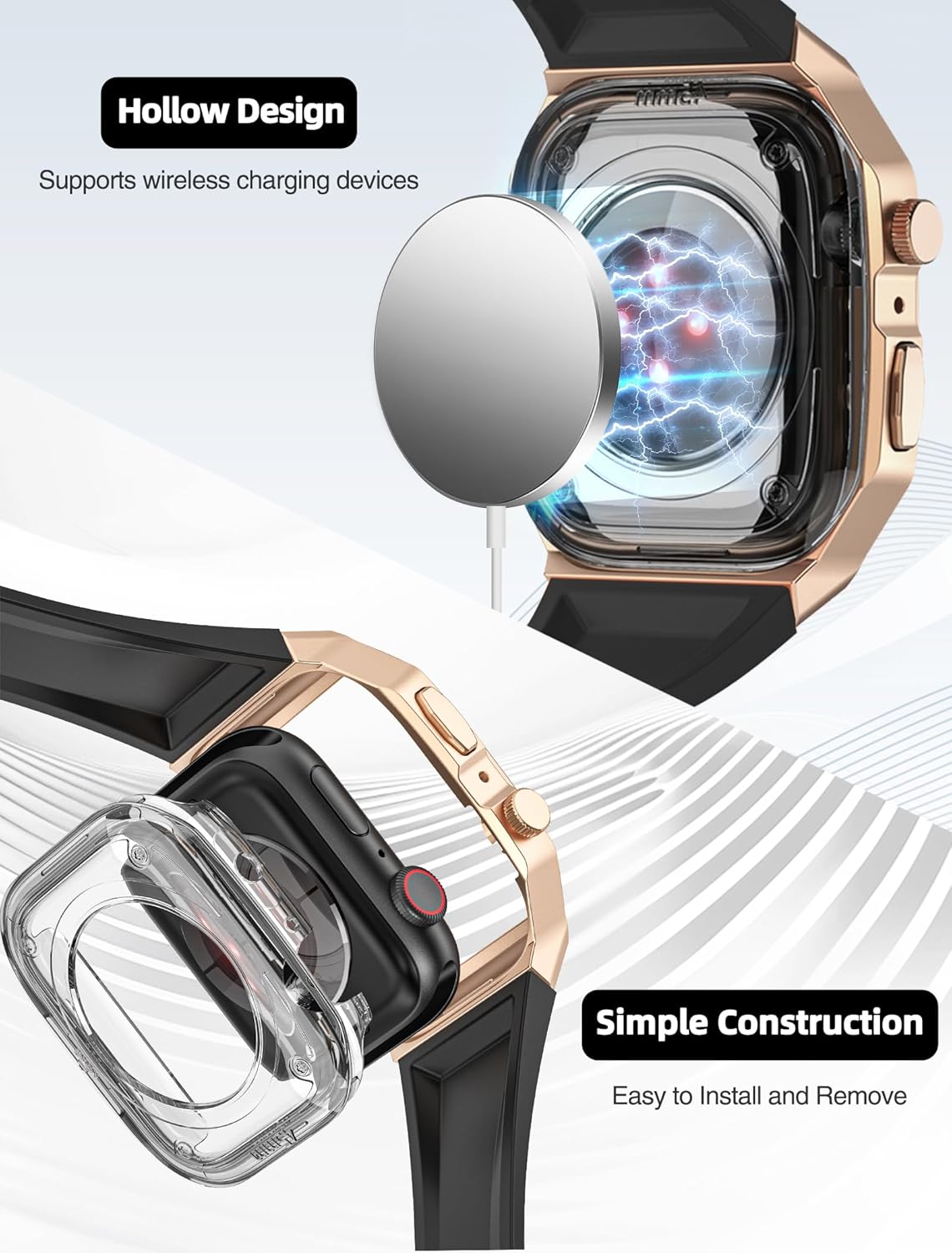 Luxury Modification Metal Case By iSerieshub Compatible For Apple Watch