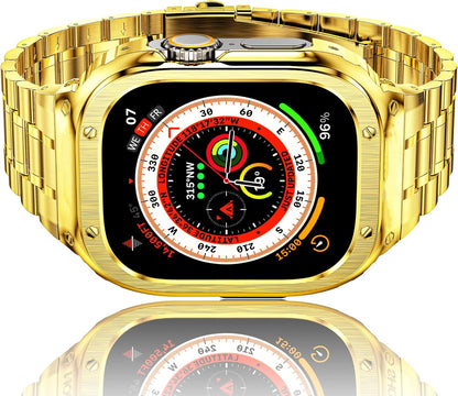 Luxury Modification Richard Armor Metal Kit By iSerieshub Compatible For iWatch 44/45MM - 49MM