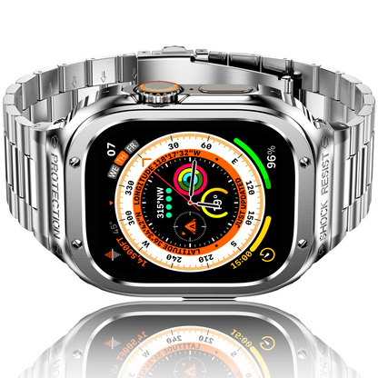 Luxury Modification Richard Armor Metal Kit By iSerieshub Compatible For iWatch 44/45MM - 49MM