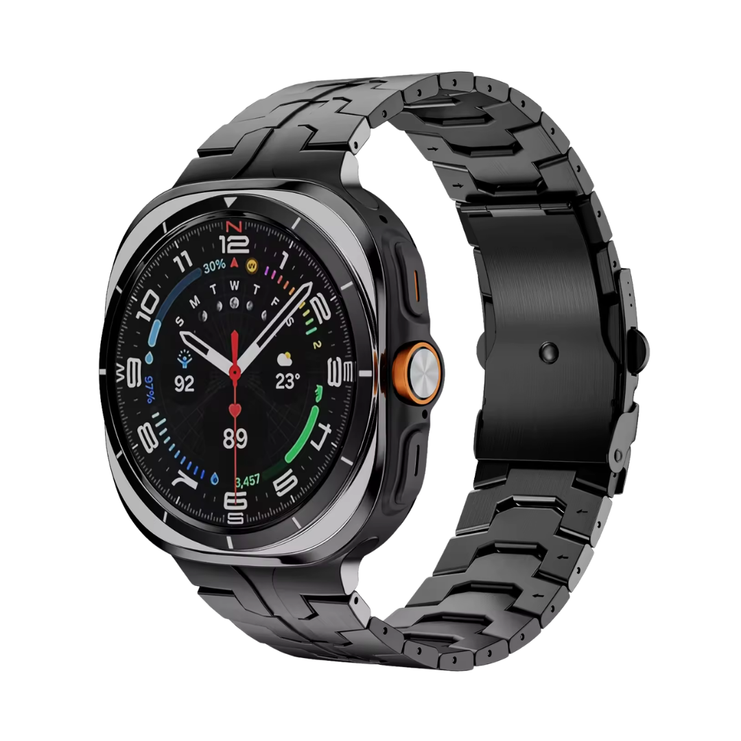 Luxury Titanium Wingtip Band By iSerieshub for Samsung Galaxy Watch Ultra 47mm