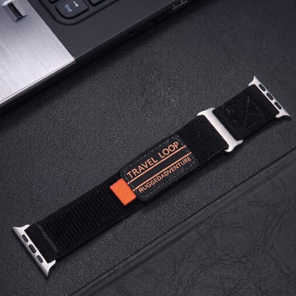 Black Rugged Adventure Travel Loop for Apple Watch Ultra & Series