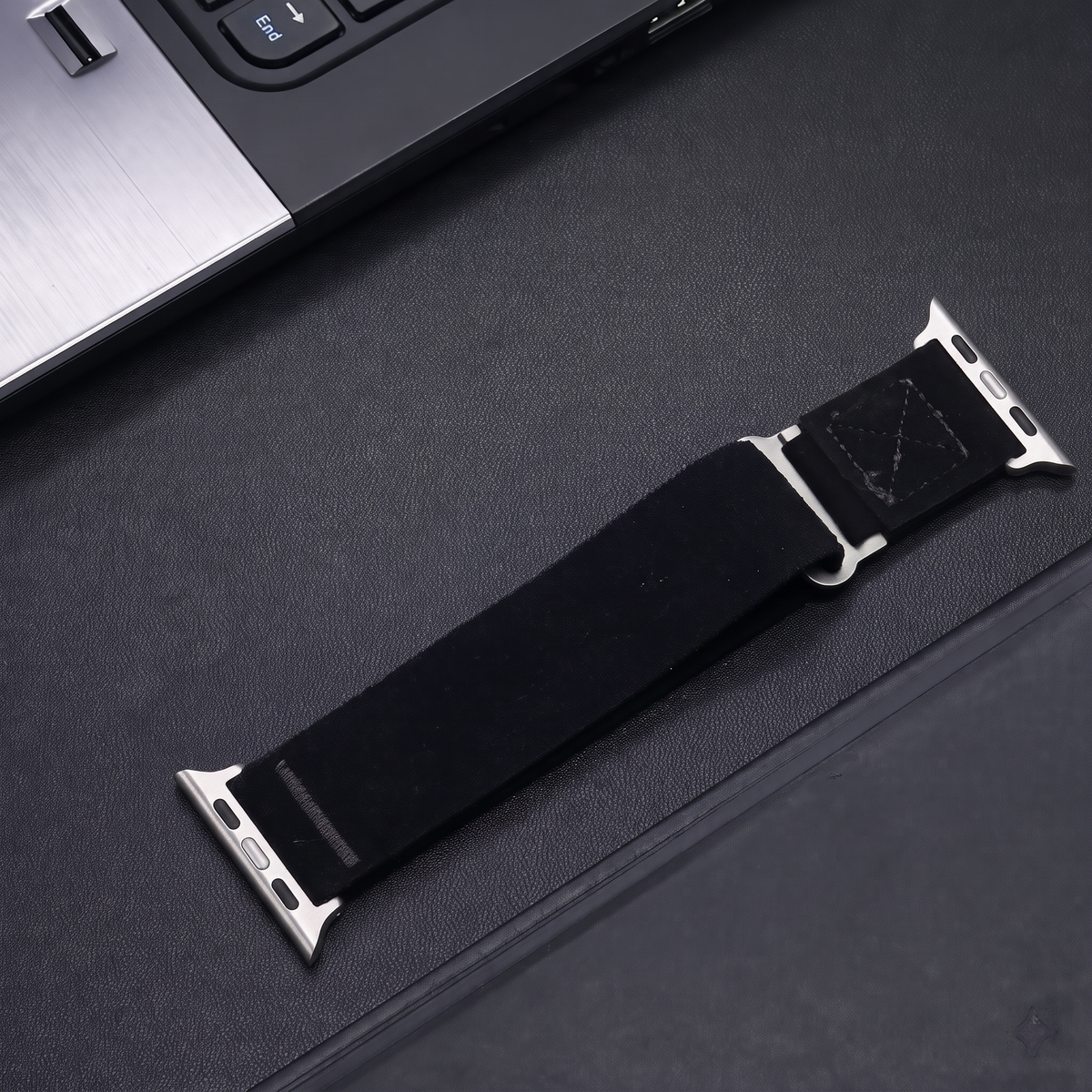 Black Rugged Adventure Travel Loop for Apple Watch Ultra & Series