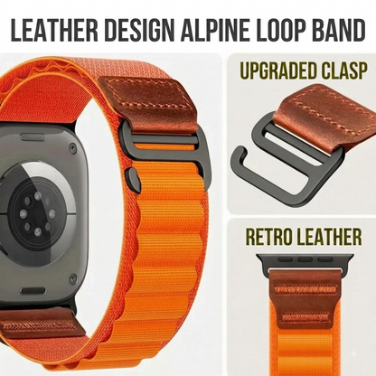 Premium Alpine Leather Loop By iSerieshub Compatible For Apple Watch