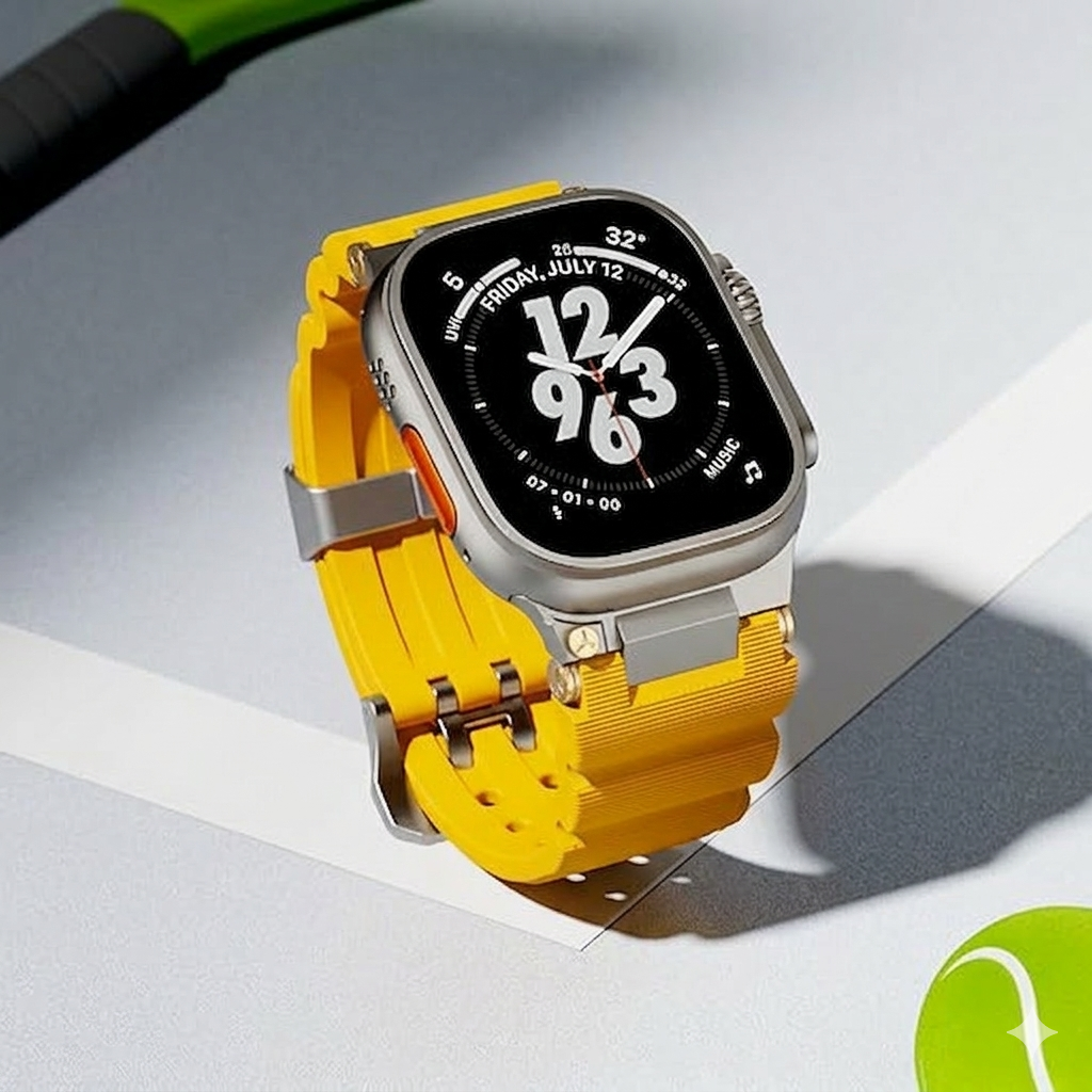 Luxury Veltrix Silicone Straps By iSerieshub Compatible For Apple Watch