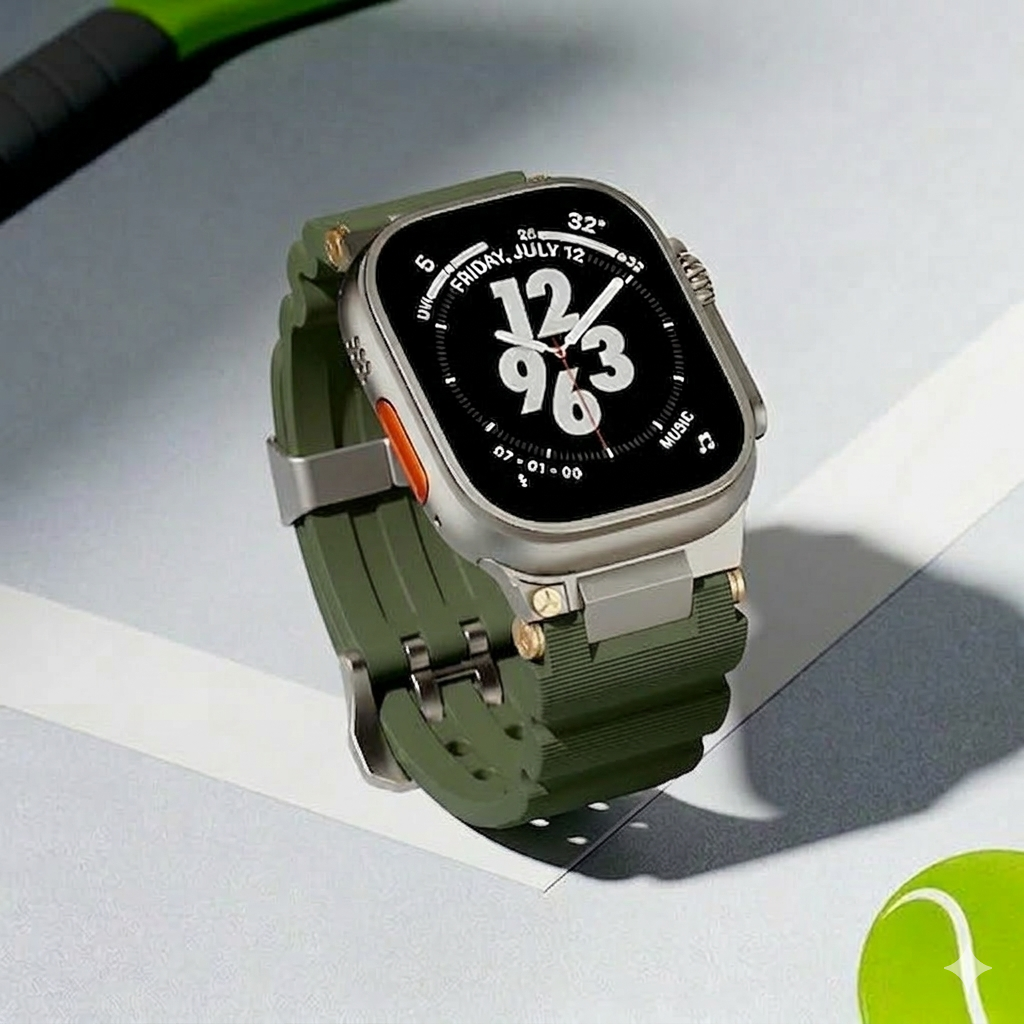 Luxury Veltrix Silicone Straps By iSerieshub Compatible For Apple Watch