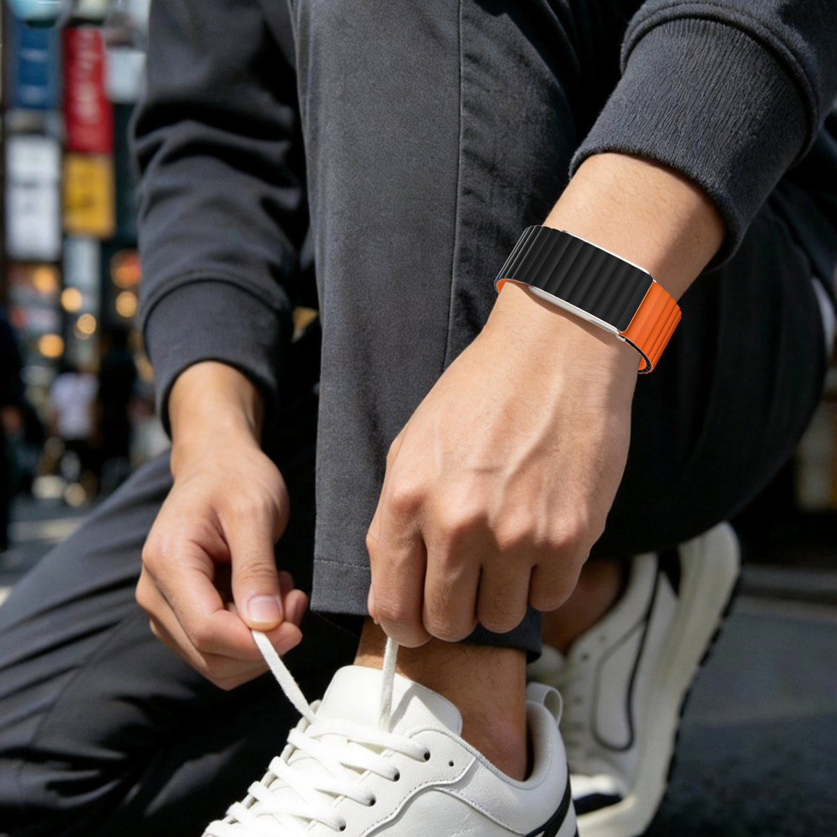 Wave Magnetic Silicone Sport Band for WHOOP 5.0 Mg Life