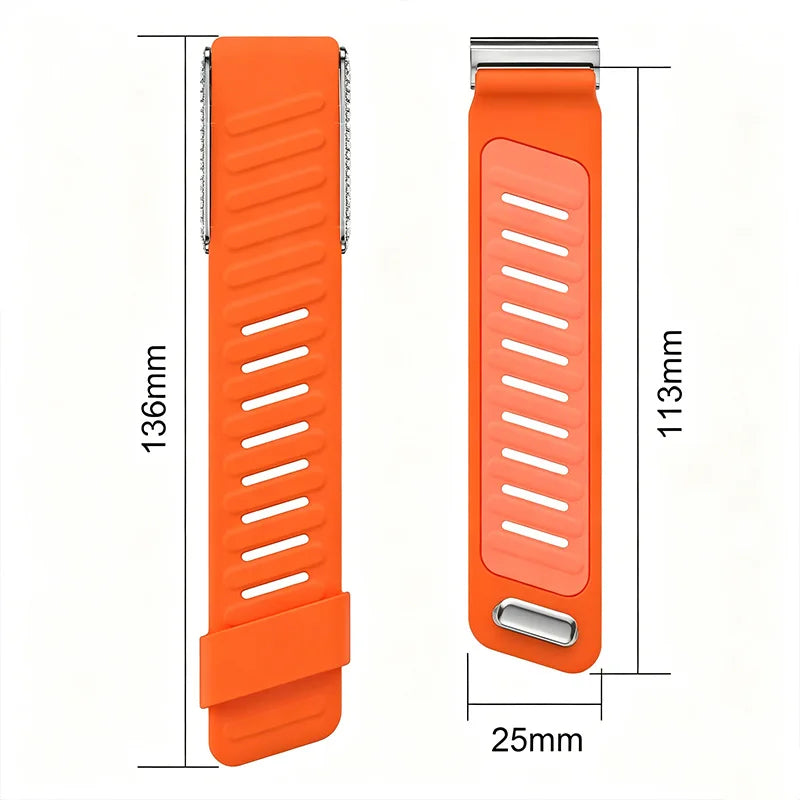 Dual Color Silicone Sport Band Compatible with WHOOP 5.0 One, Peak & Life/MG – Soft Waterproof Replacement Strap