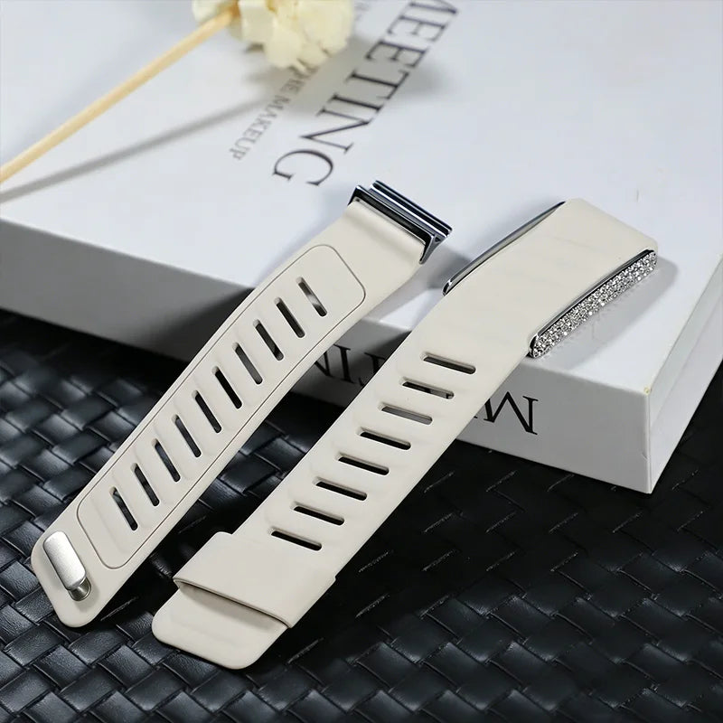 Dual Color Silicone Sport Band Compatible with WHOOP 5.0 One, Peak & Life/MG – Soft Waterproof Replacement Strap