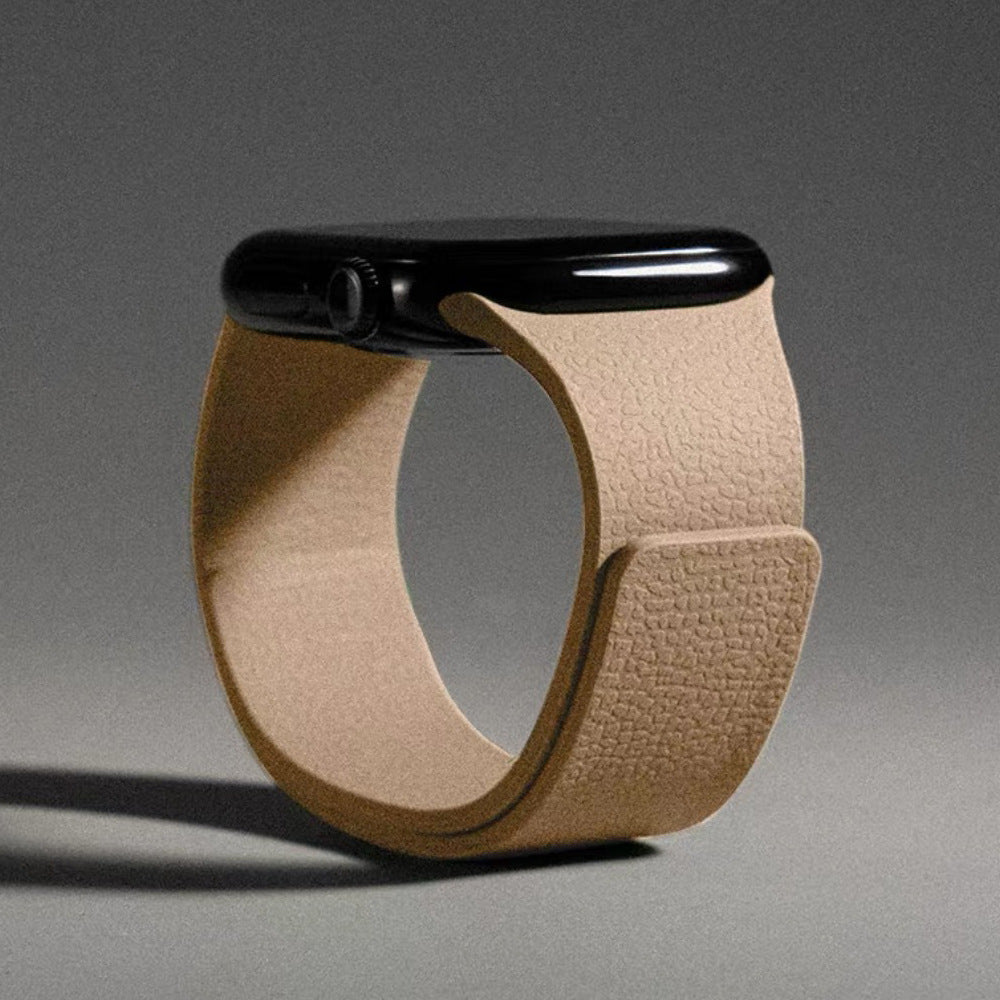 Premium Litchi Silicone Magnetic Loop By iSerieshub Comaptible For Apple Watch