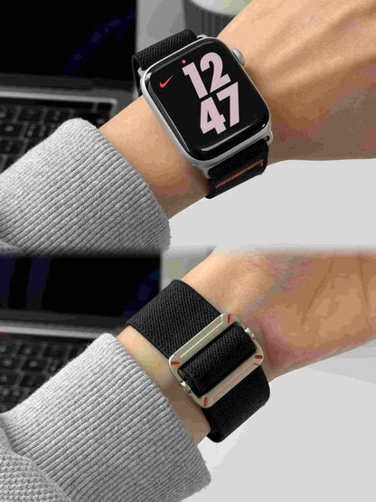 Premium Nylon Strechtable Adjustable Sports Bands By iSerieshub Compatible For Apple Watch
