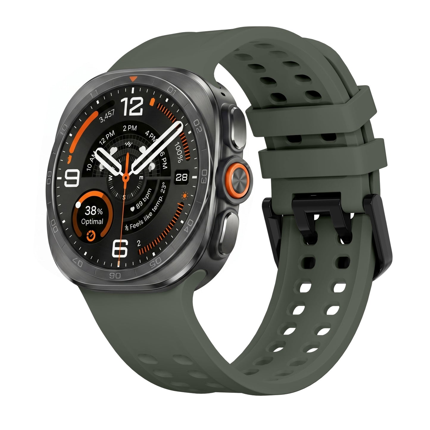 Dual-Row Airflow Silicone Sport Band for Galaxy Watch Ultra
