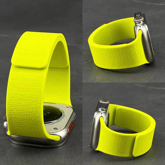 Premium Litchi Silicone Magnetic Loop By iSerieshub Comaptible For Apple Watch
