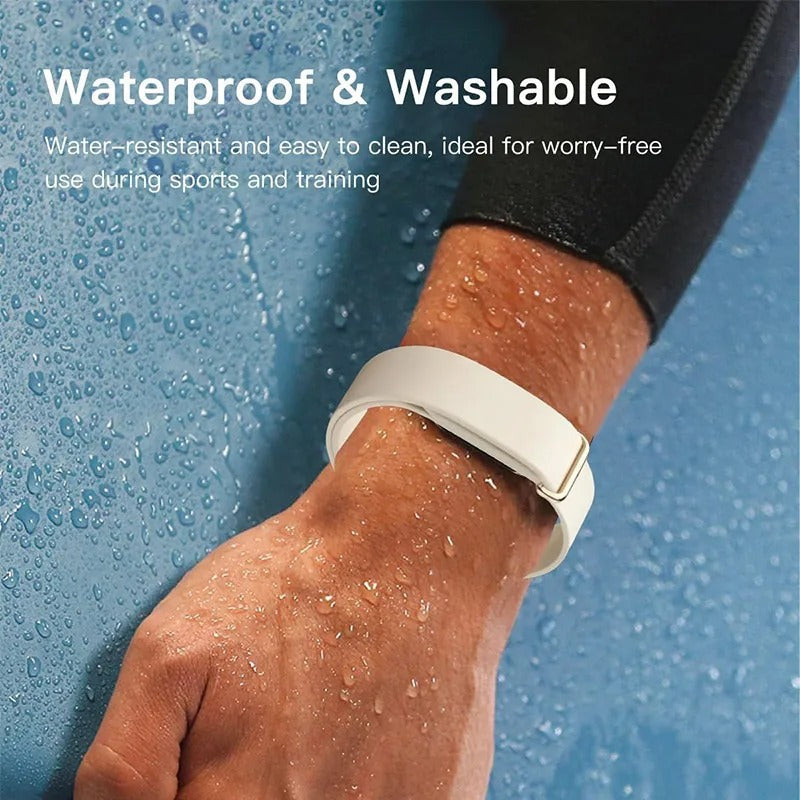 Premium Silicone Adjustable Slider Buckle Band for Google Fitbit Air