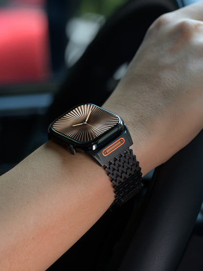 Milanese CNC Steel Shark Mesh Band for Apple Watch