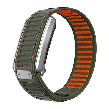 Luxury Leather Nylon Band Compatible for WHOOP 5.0 & MG