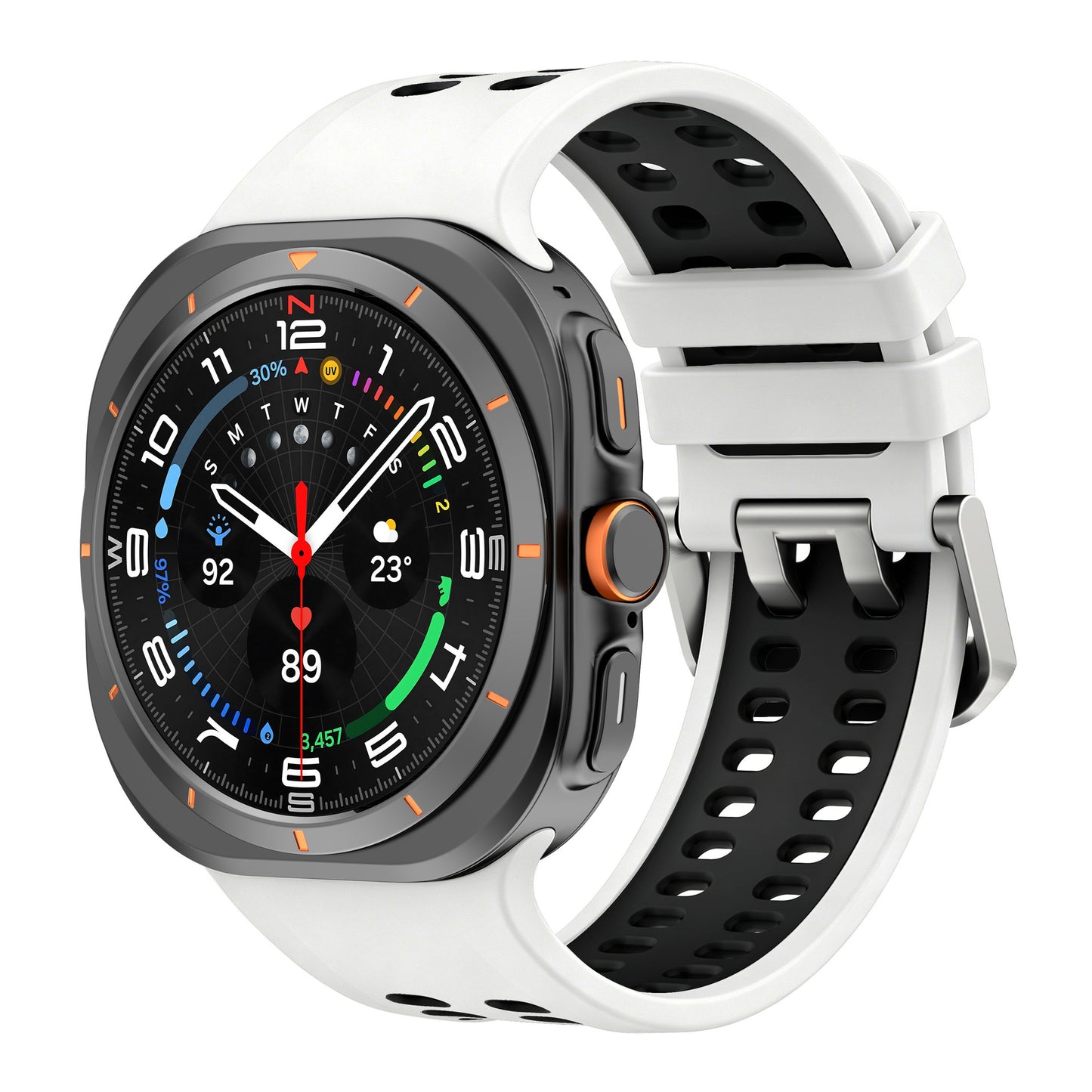 Dual-Row Airflow Silicone Sport Band for Galaxy Watch Ultra