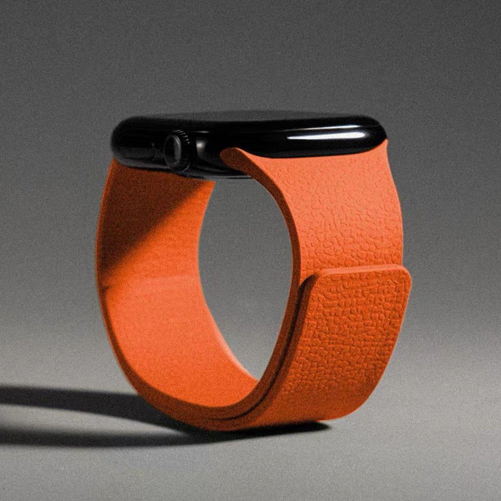 Premium Litchi Silicone Magnetic Loop By iSerieshub Comaptible For Apple Watch