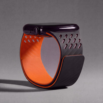Breathable Litchi Magnetic Silicone Strap for Apple Watch