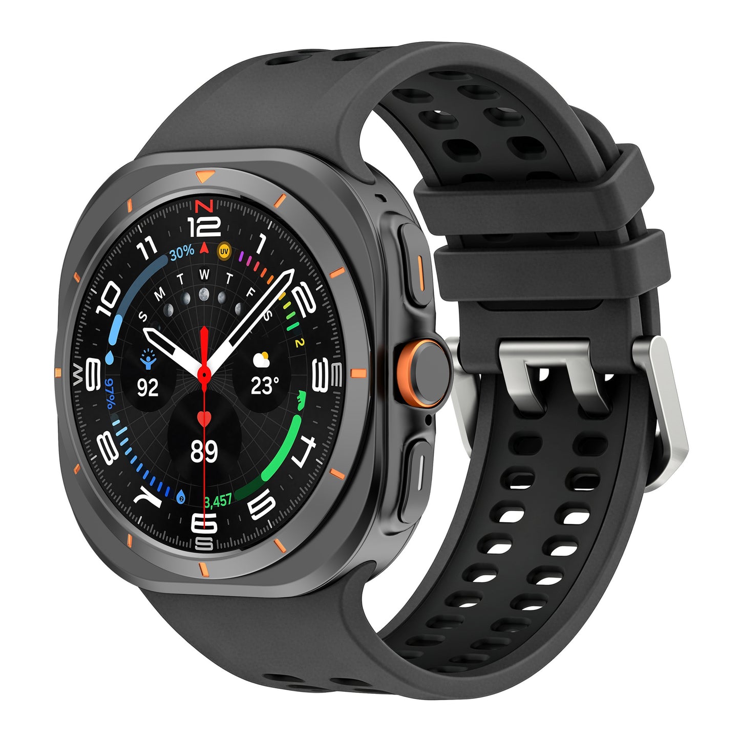 Dual-Row Airflow Silicone Sport Band for Galaxy Watch Ultra