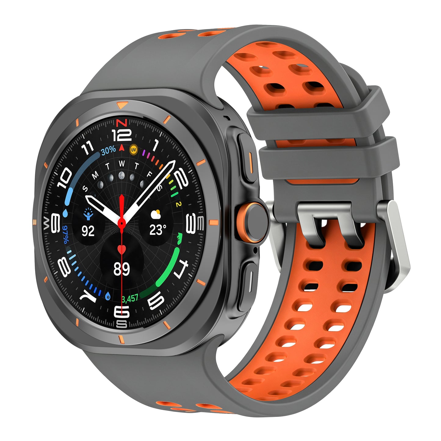 Dual-Row Airflow Silicone Sport Band for Galaxy Watch Ultra