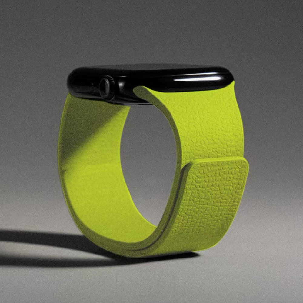 Premium Litchi Silicone Magnetic Loop By iSerieshub Comaptible For Apple Watch