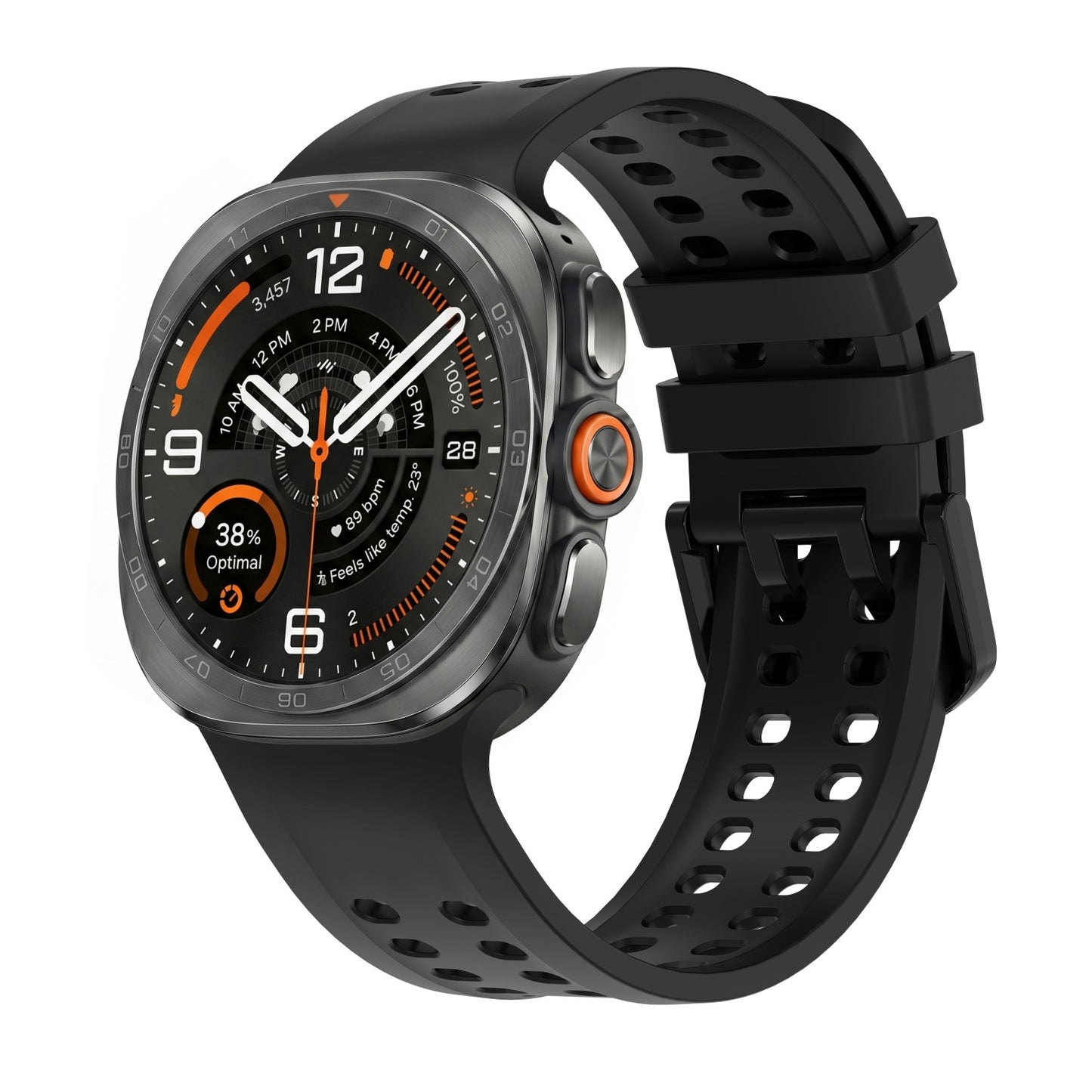 Dual-Row Airflow Silicone Sport Band for Galaxy Watch Ultra