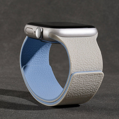 Premium Litchi Silicone Magnetic Loop By iSerieshub Comaptible For Apple Watch