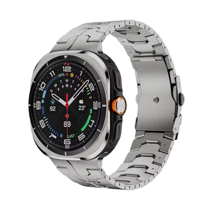 Luxury Titanium Wingtip Band By iSerieshub for Samsung Galaxy Watch Ultra 47mm