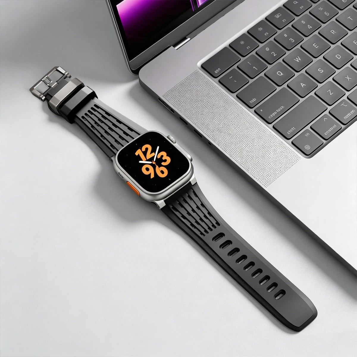 Luxury Ultra Wide Ventilated Sports Bands By iSerieshub Compatible For Apple Watch