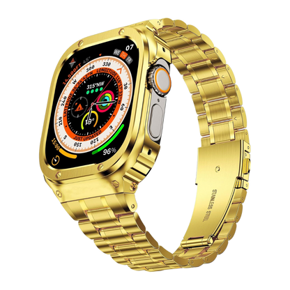 Luxury Modification Richard Armor Metal Kit By iSerieshub Compatible For iWatch 44/45MM - 49MM
