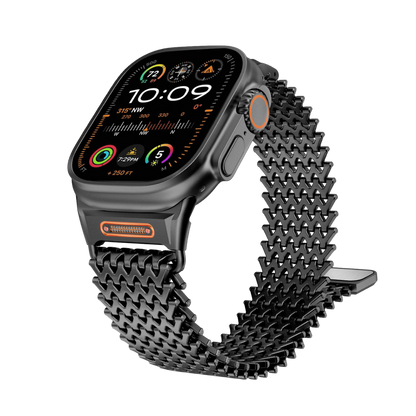 Milanese CNC Steel Shark Mesh Band for Apple Watch