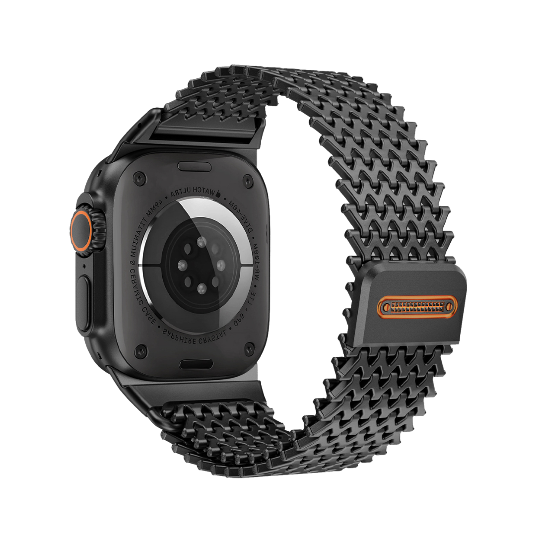 Milanese CNC Steel Shark Mesh Band for Apple Watch