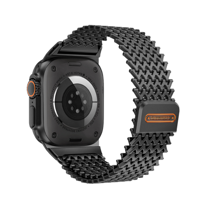 Milanese CNC Steel Shark Mesh Band for Apple Watch