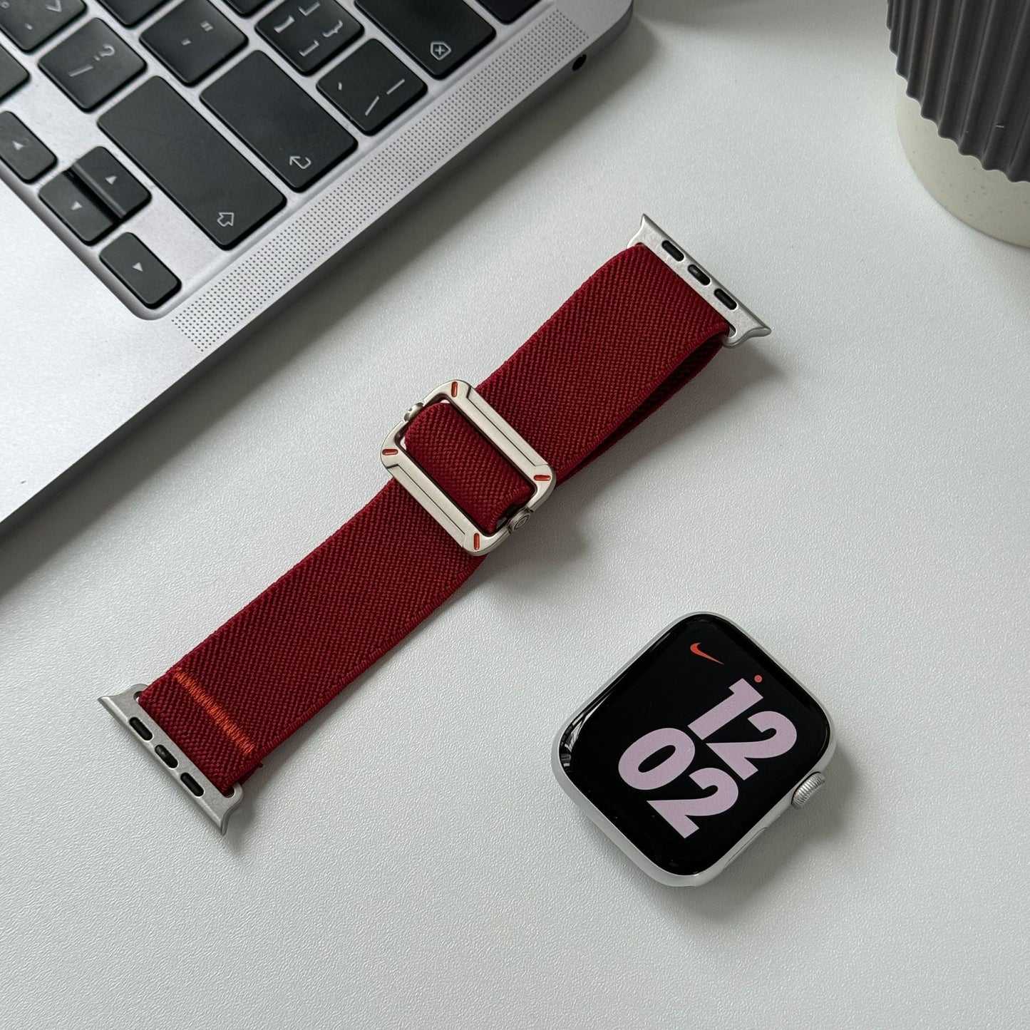 Premium Nylon Strechtable Adjustable Sports Bands By iSerieshub Compatible For Apple Watch