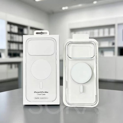Magnetic Crystal Clear Case for iPhone 18 Pro / 18 Pro Max – MagSafe & Camera Control Compatible