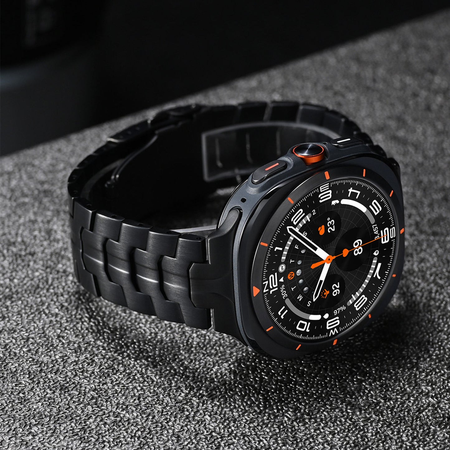 Luxury Titanium Wingtip Band By iSerieshub for Samsung Galaxy Watch Ultra 47mm