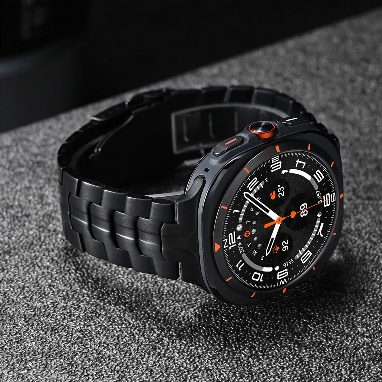 Luxury Titanium Wingtip Band By iSerieshub for Samsung Galaxy Watch Ultra 47mm