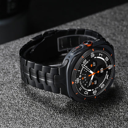 Luxury Titanium Wingtip Band By iSerieshub for Samsung Galaxy Watch Ultra 47mm