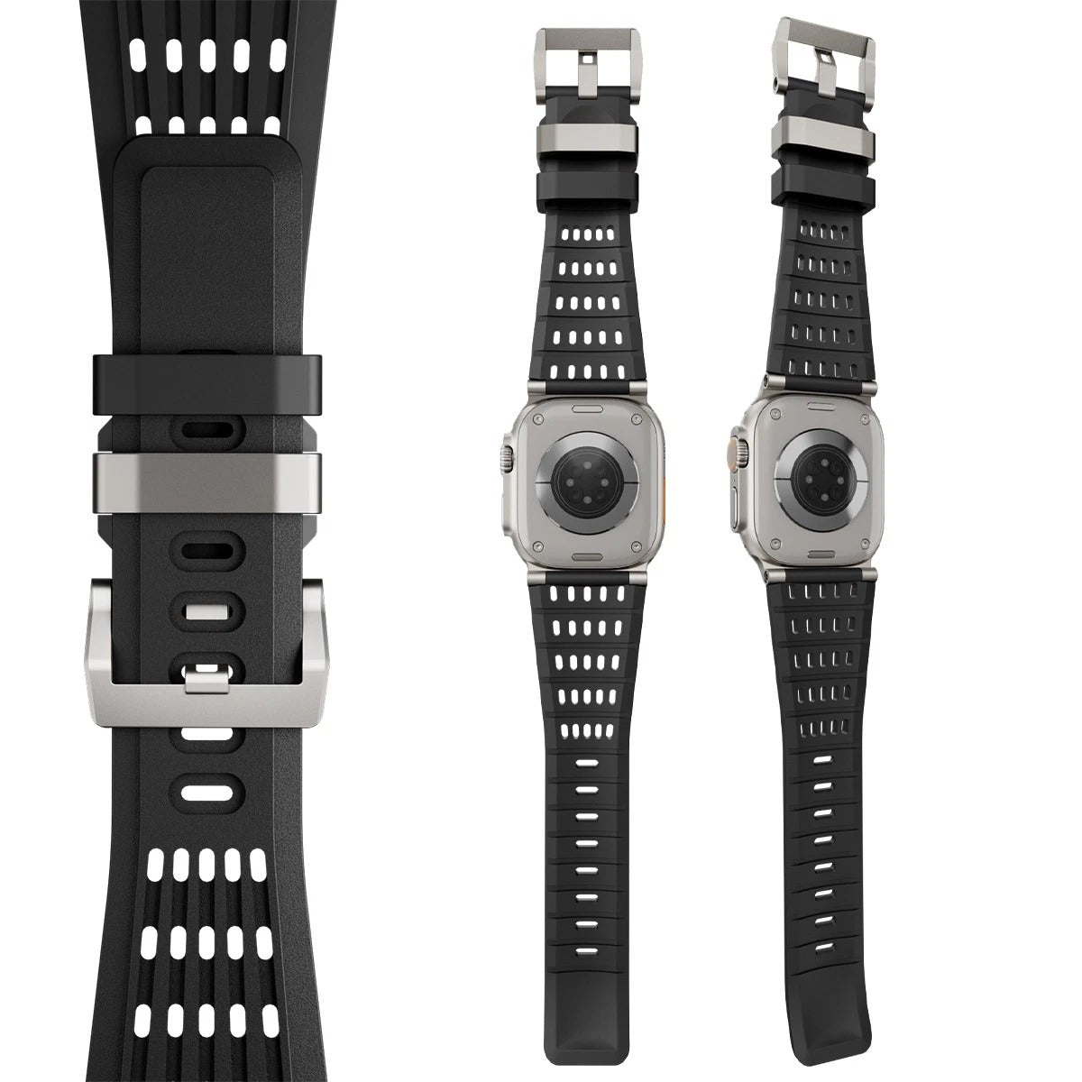 Luxury Ultra Wide Ventilated Sports Bands By iSerieshub Compatible For Apple Watch