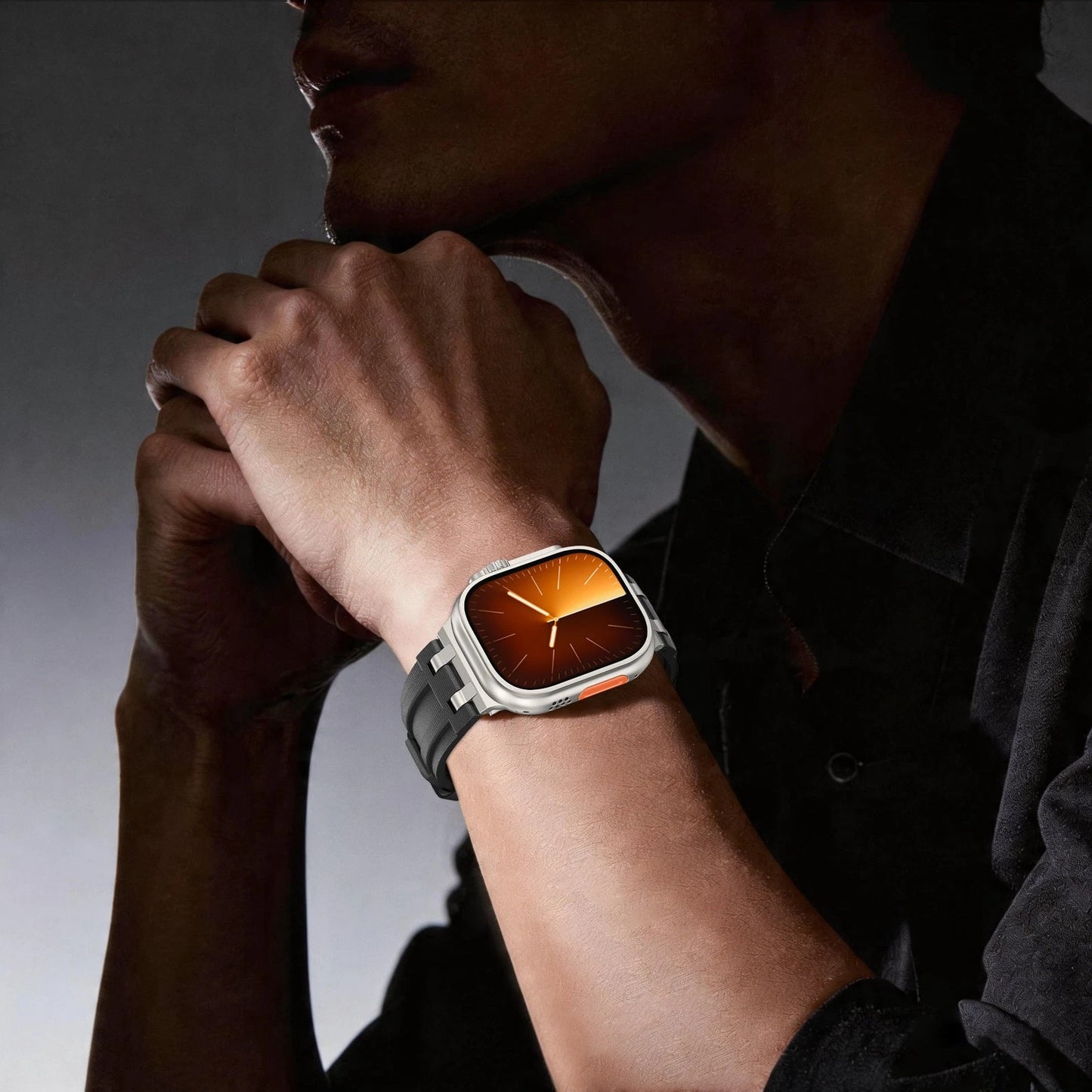 Luxury AP FKM Rubber Woven Bands By iSerieshub Compatible For Apple Watch