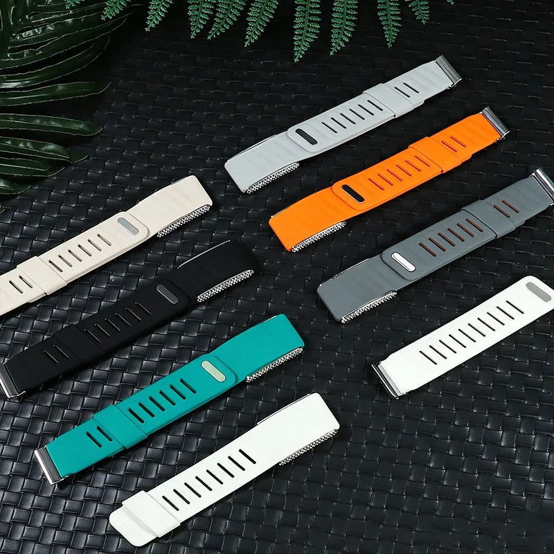 Dual Color Silicone Sport Band Compatible with WHOOP 5.0 One, Peak & Life/MG – Soft Waterproof Replacement Strap