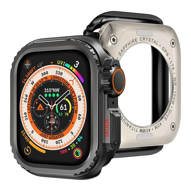 Luxury Change To Ultra Metal Case By iSerieshub Compatible For Apple Watch