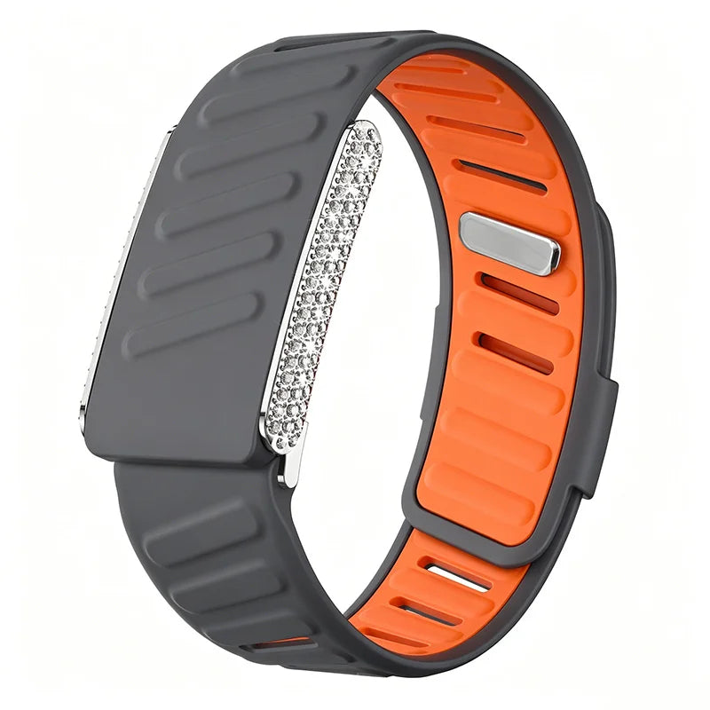 Dual Color Silicone Sport Band Compatible with WHOOP 5.0 One, Peak & Life/MG – Soft Waterproof Replacement Strap