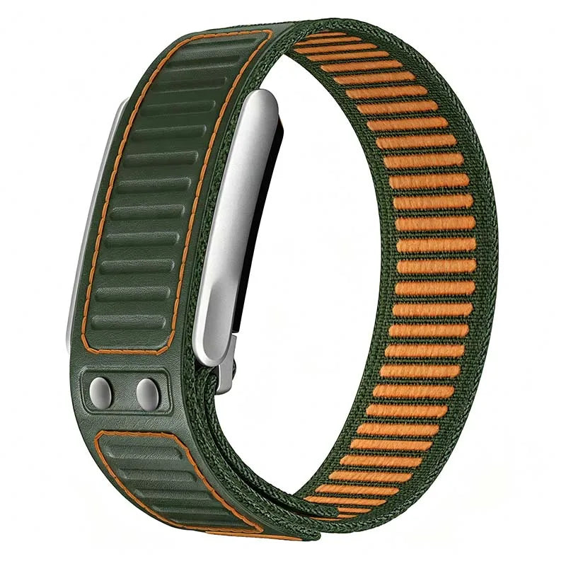 Premium Soft Microfiber Leather Sports Bands Two-color Nylon Watch Straps for Whoop 5.0