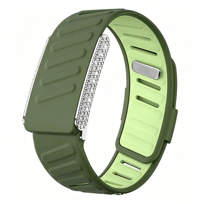 Dual Color Silicone Sport Band Compatible with WHOOP 5.0 One, Peak & Life/MG – Soft Waterproof Replacement Strap