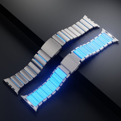 Luxury Titanium Dual Layer Silicone Magnetic Link Bands By Iserieshub Compatible For Apple Watch