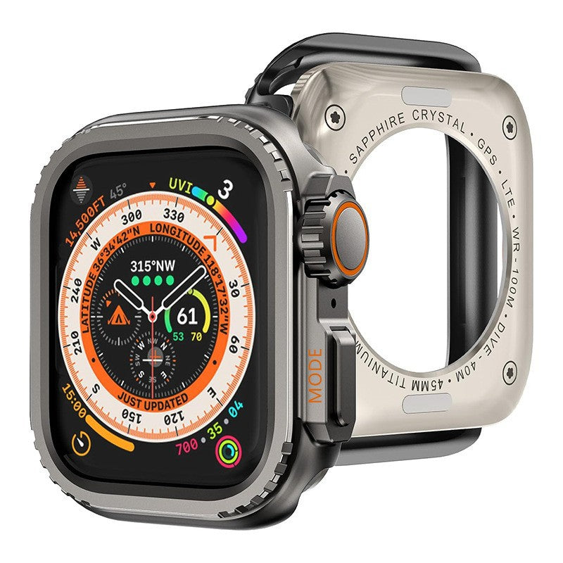 Luxury Change To Ultra Metal Case By iSerieshub Compatible For Apple Watch