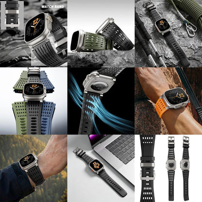 Luxury Ultra Wide Ventilated Sports Bands By iSerieshub Compatible For Apple Watch