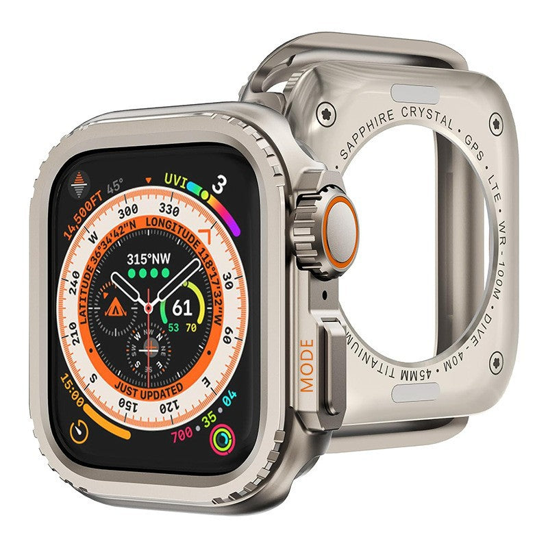 Luxury Change To Ultra Metal Case By iSerieshub Compatible For Apple Watch